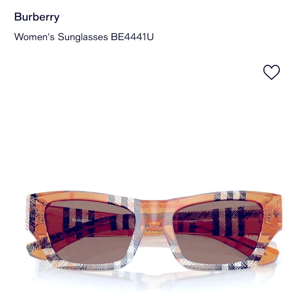 Burberry Brown Sunglasses with Iconic Check Pattern